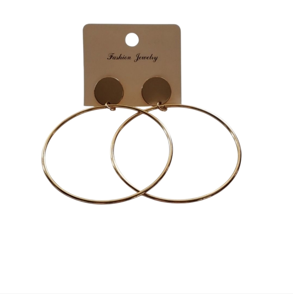 Dangle Hoop Earrings - Picture 2 of 4